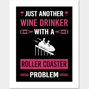 Wine Drinker Roller Coaster Coasters Rollercoaster Posters and Art